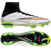 Mercurial Superfly 4 IV FG 2014 White & Green & Black