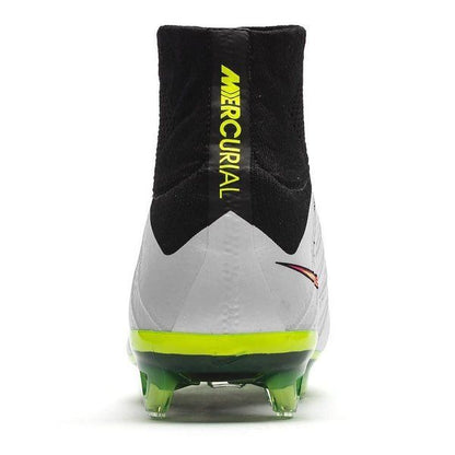 Mercurial Superfly 4 IV FG 2014 White & Green & Black