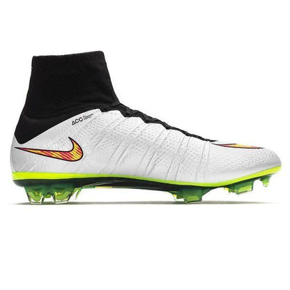 Mercurial Superfly 4 IV FG 2014 White & Green & Black